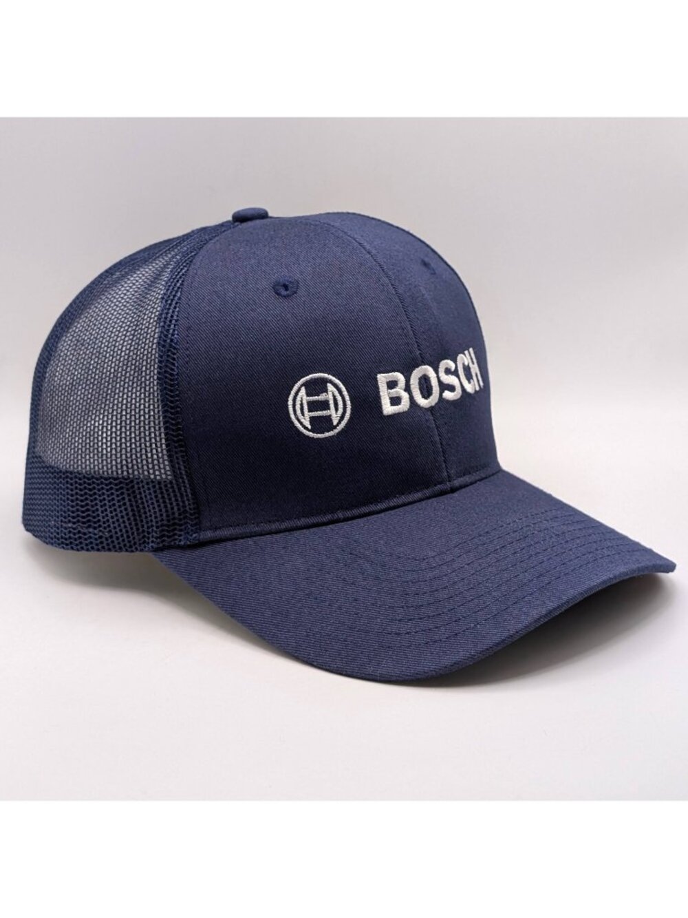 Bosch Snapback Hat Navy Blue Mesh Appliances Electrician Cap Unisex
